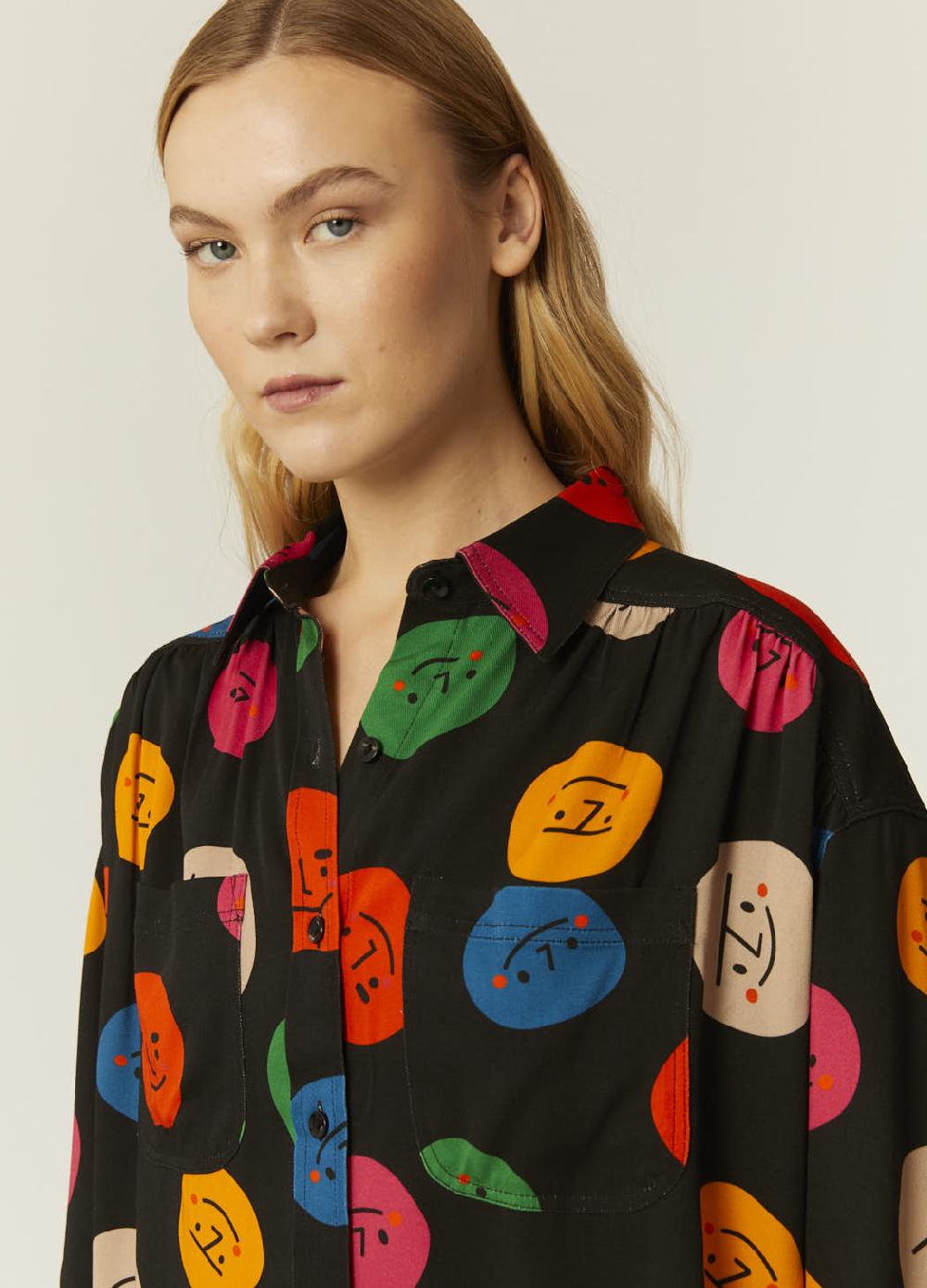 Pepaloves CAMISA OVERSIZE FACES