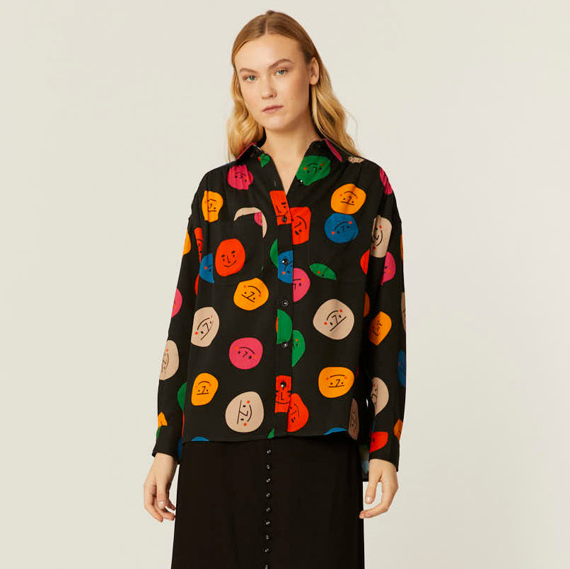 pepaloves CAMISA OVERSIZE FACES