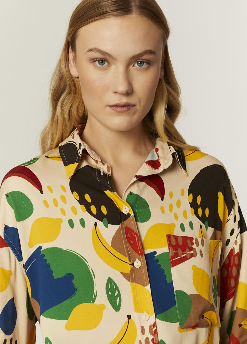 Pepaloves CAMISA OVERSIZE FRUITY FALL