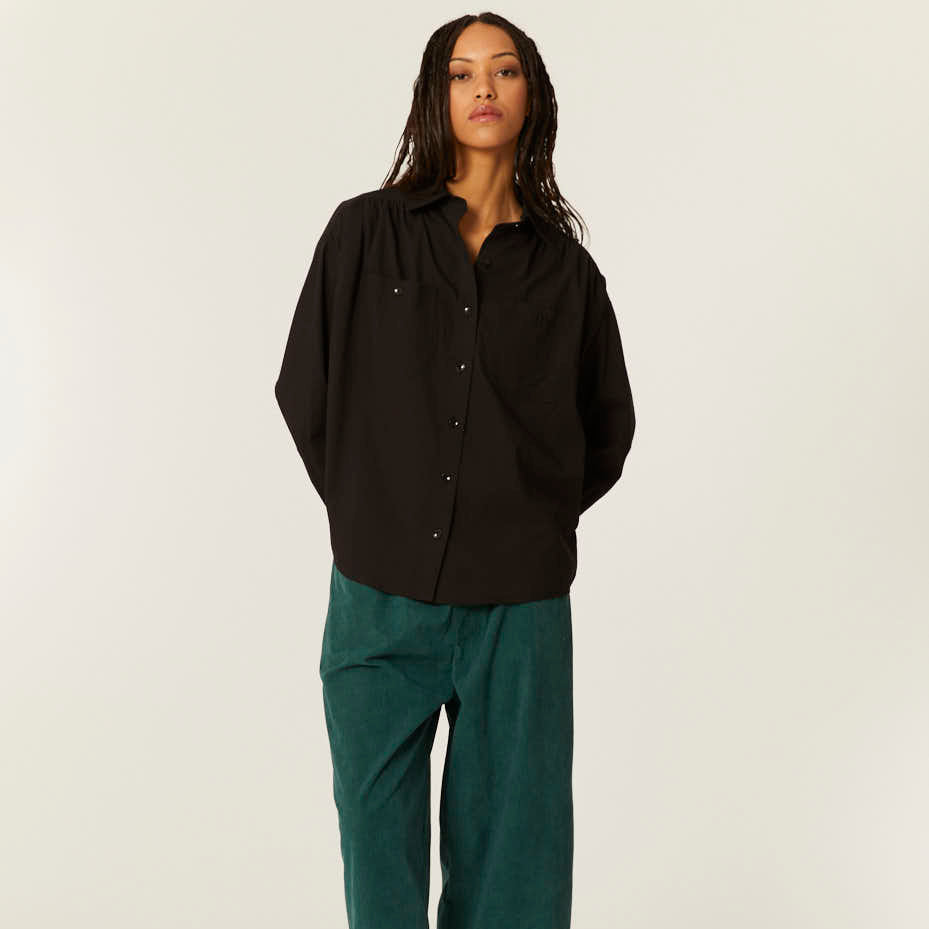 pepaloves CAMISA OVERSIZE NEGRA