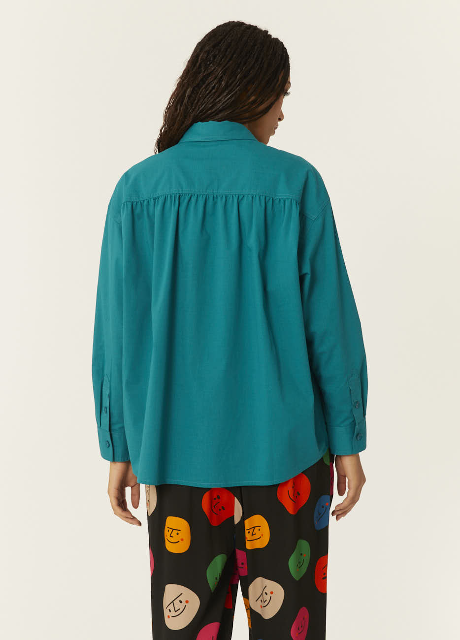 Pepaloves CAMISA OVERSIZE VERDE
