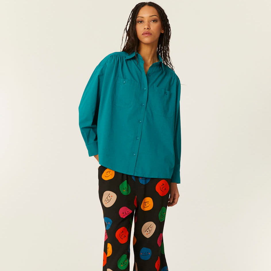 pepaloves CAMISA OVERSIZE VERDE