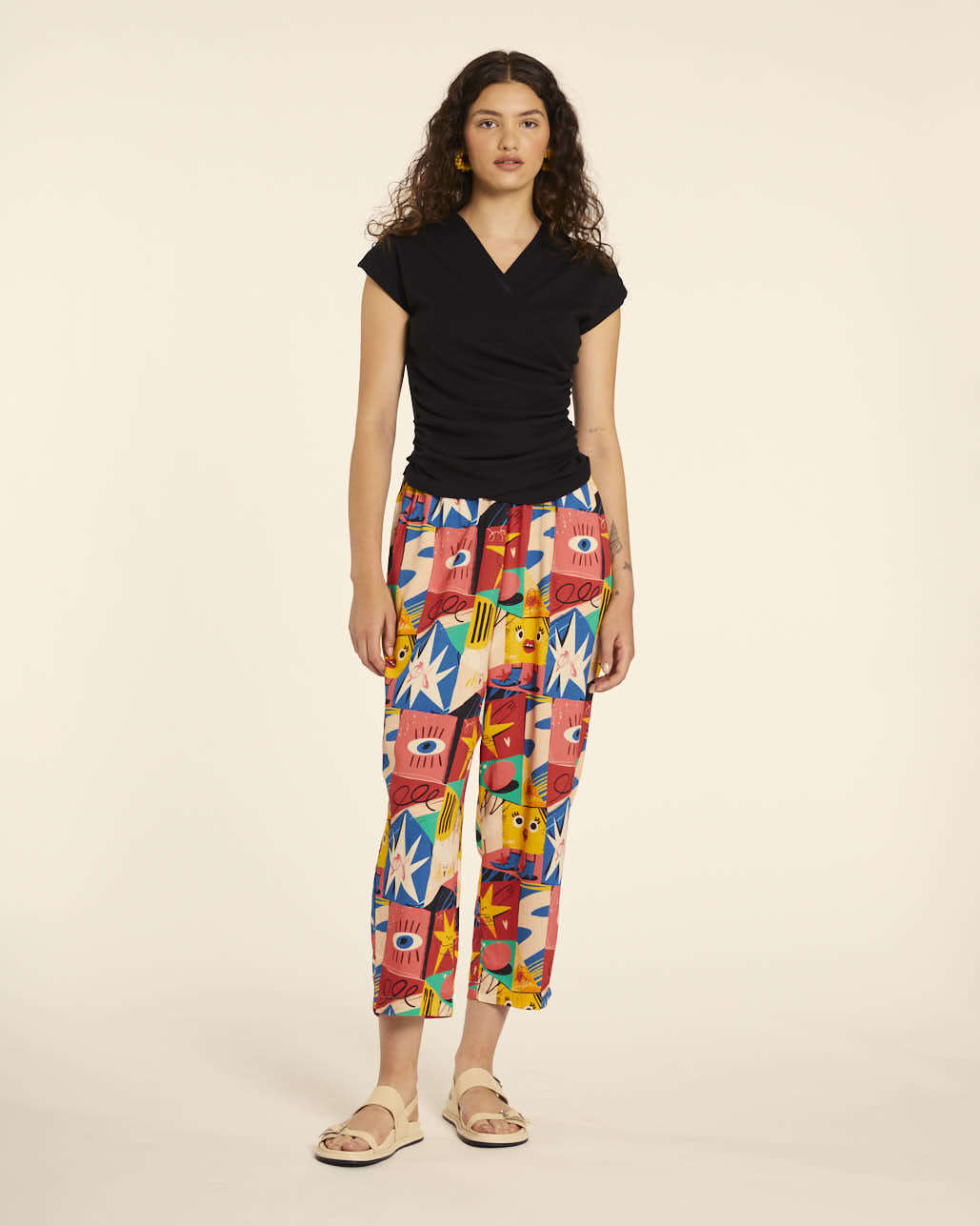 Pepaloves CAMISETA CRUZADA NEGRO