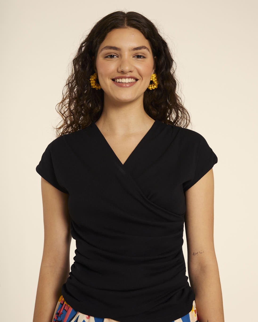 pepaloves CAMISETA CRUZADA NEGRO