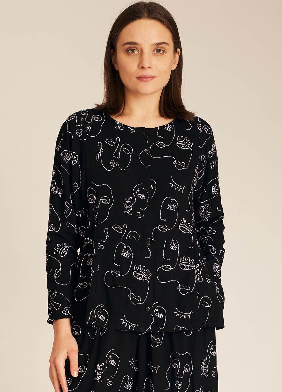 pepaloves FACES EMBROIDERY SHIRT