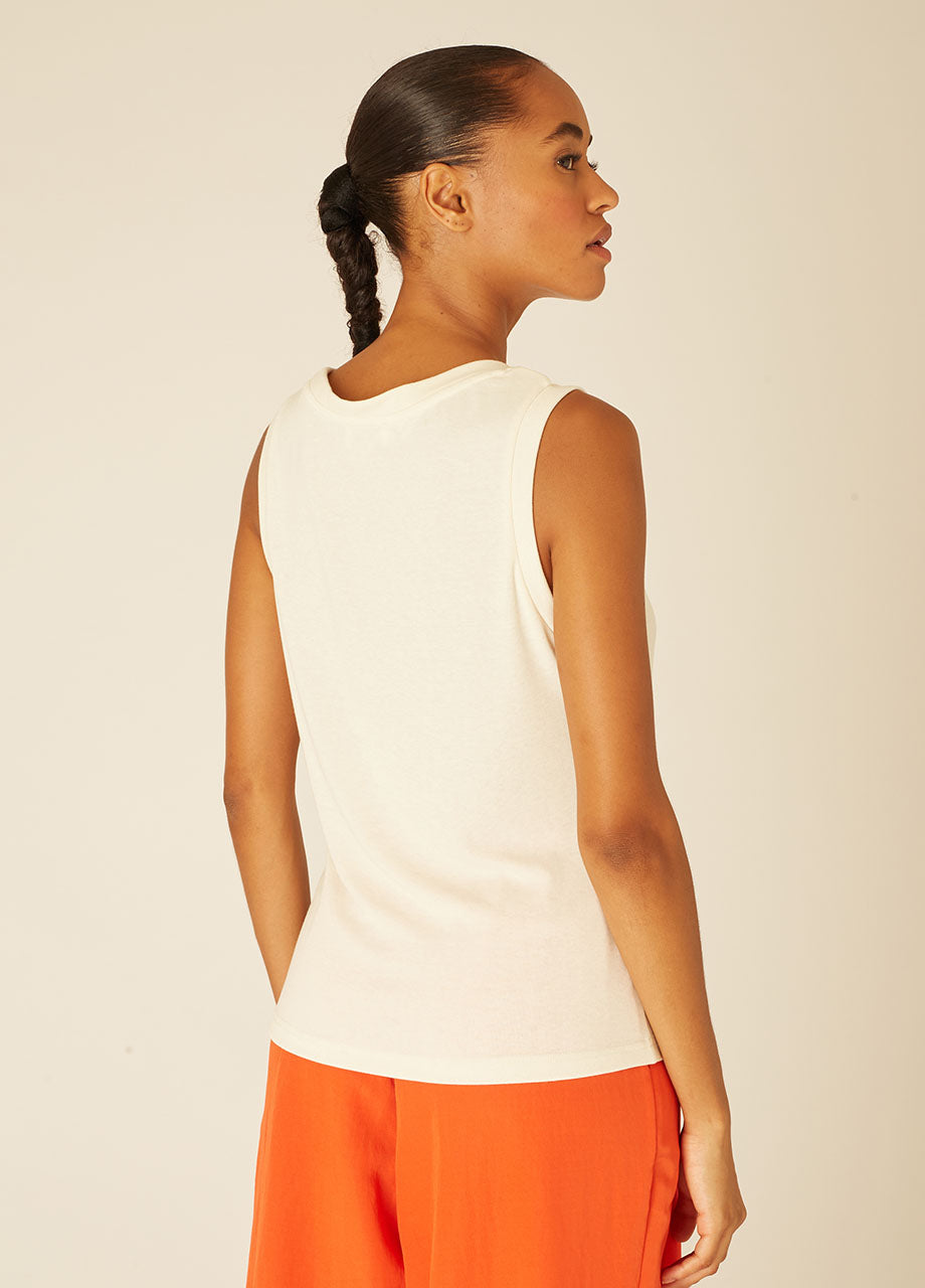 Pepaloves KNITTED TANK TOP CREAM