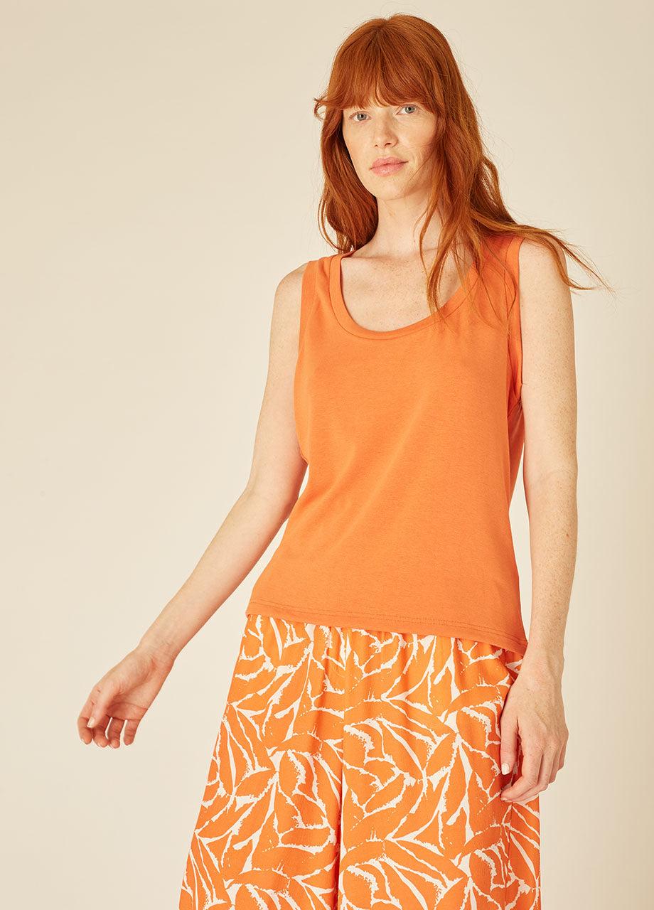Pepaloves KNITTED TANK TOP ORANGE