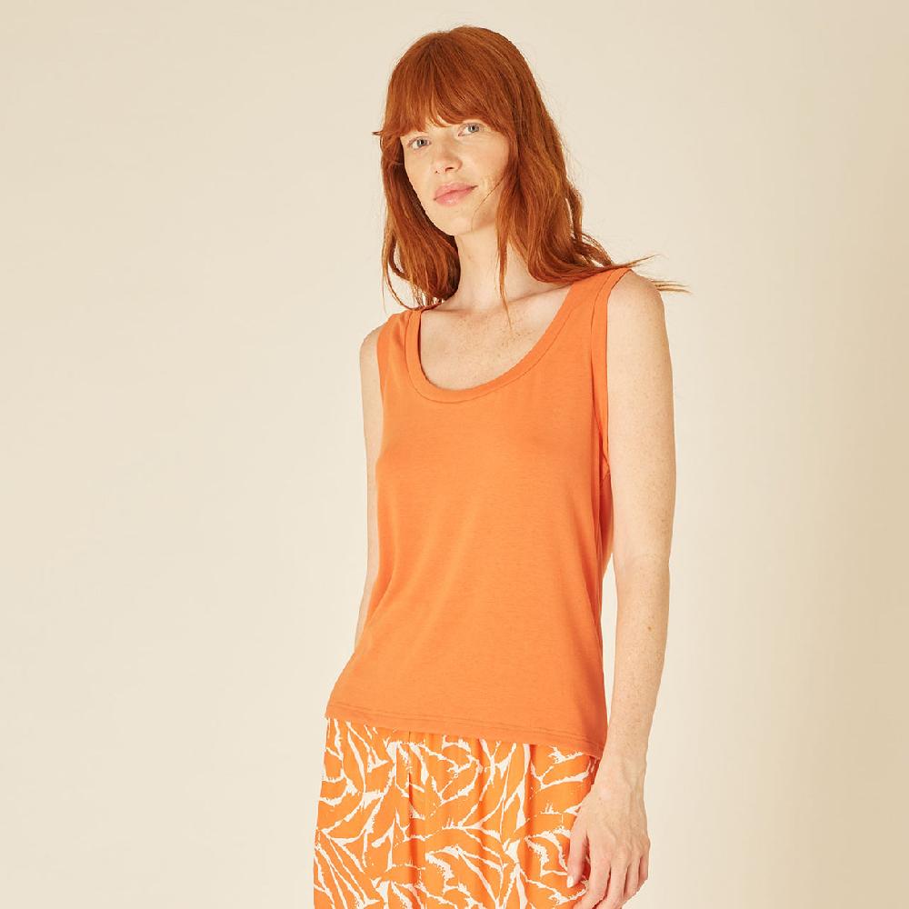 pepaloves KNITTED TANK TOP ORANGE