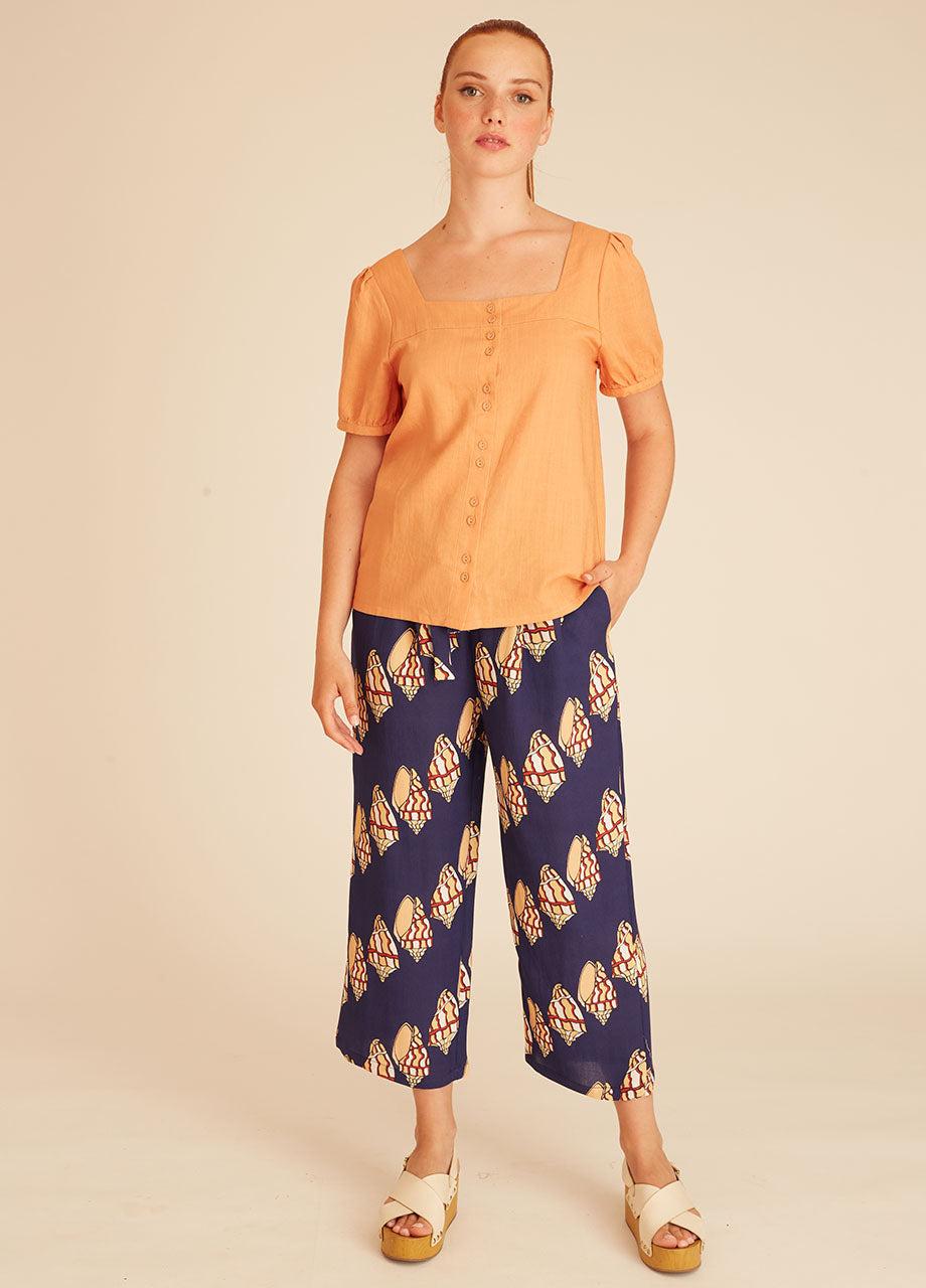 Pepaloves LINEN BLOUSE PEACH