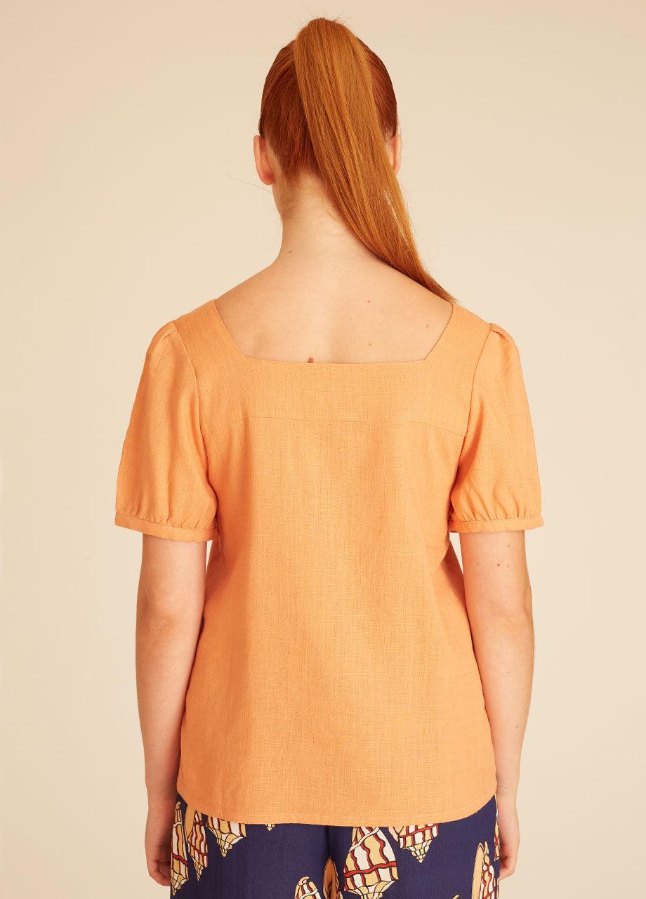 Pepaloves LINEN BLOUSE PEACH