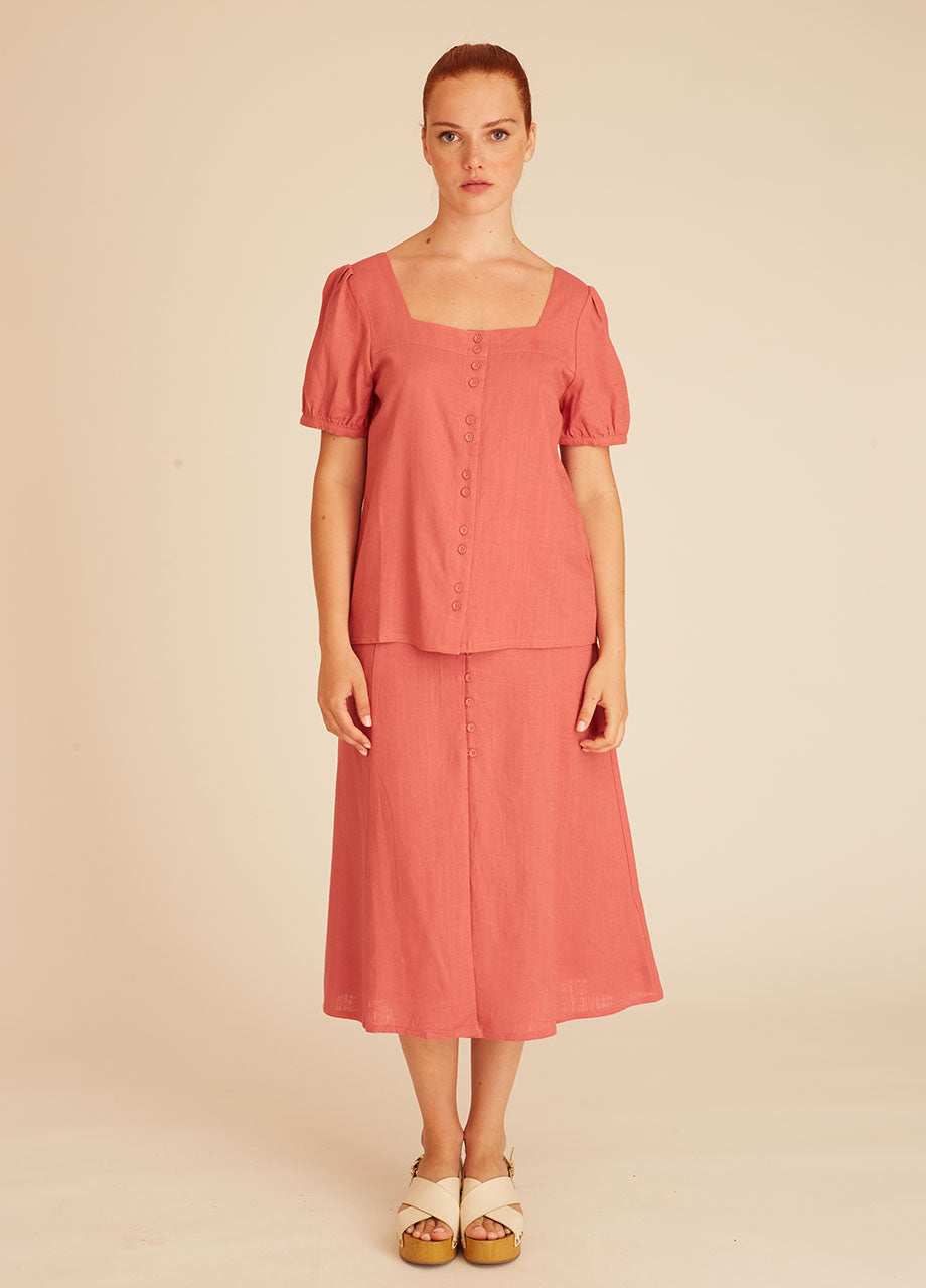 Pepaloves LINEN BLOUSE PINK