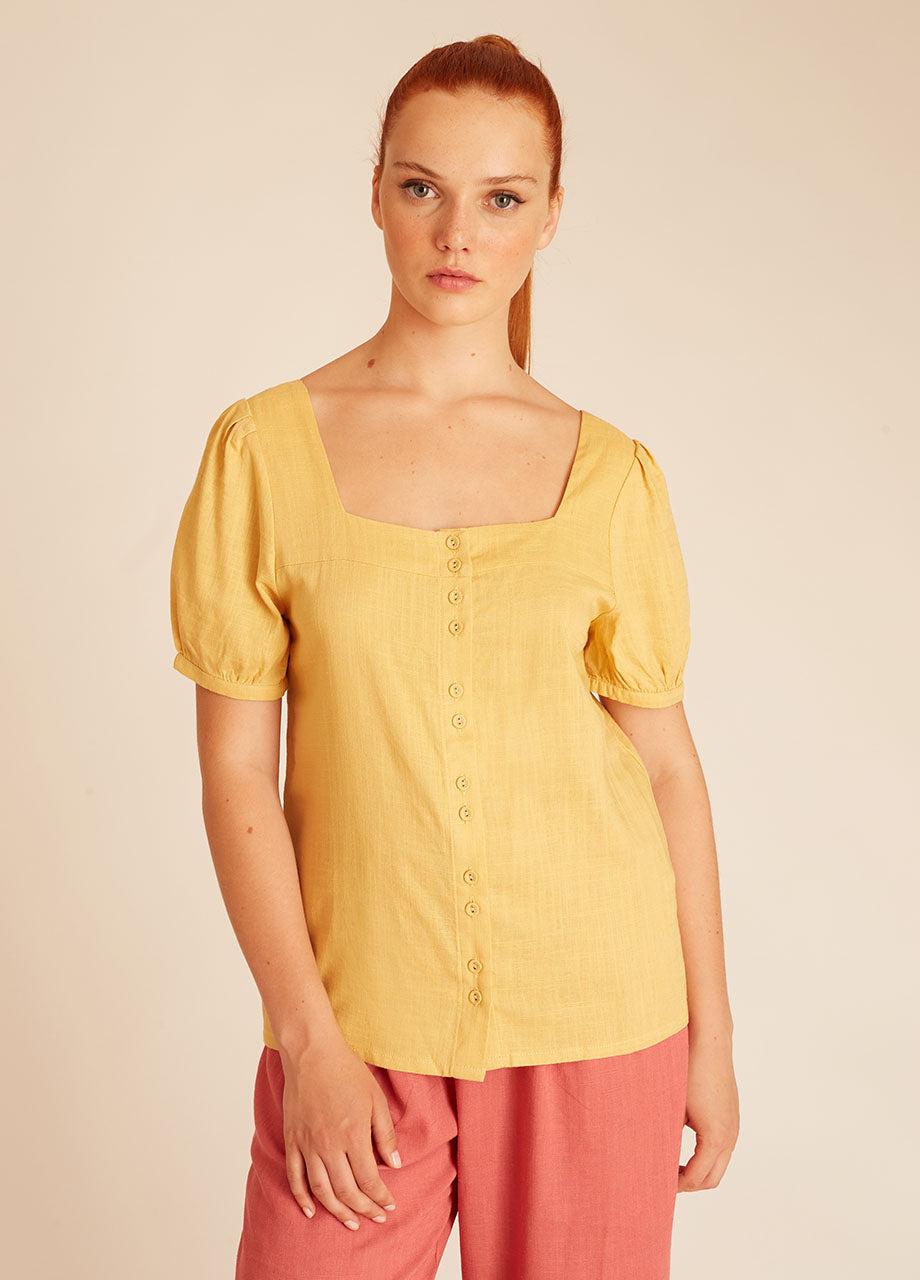 pepaloves LINEN BLOUSE YELLOW