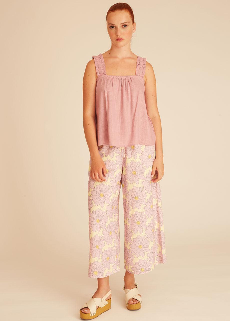 Pepaloves LINEN TOP LILAC