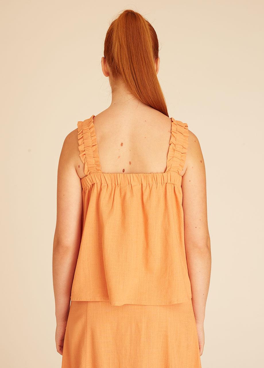 Pepaloves LINEN TOP PEACH