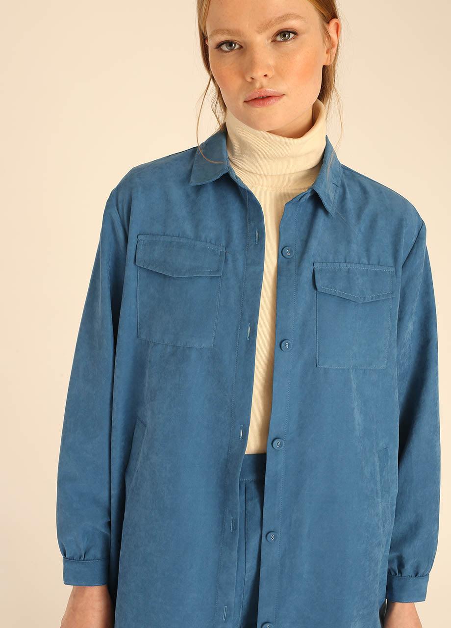 Pepaloves LONG OVERSHIRT BLUE