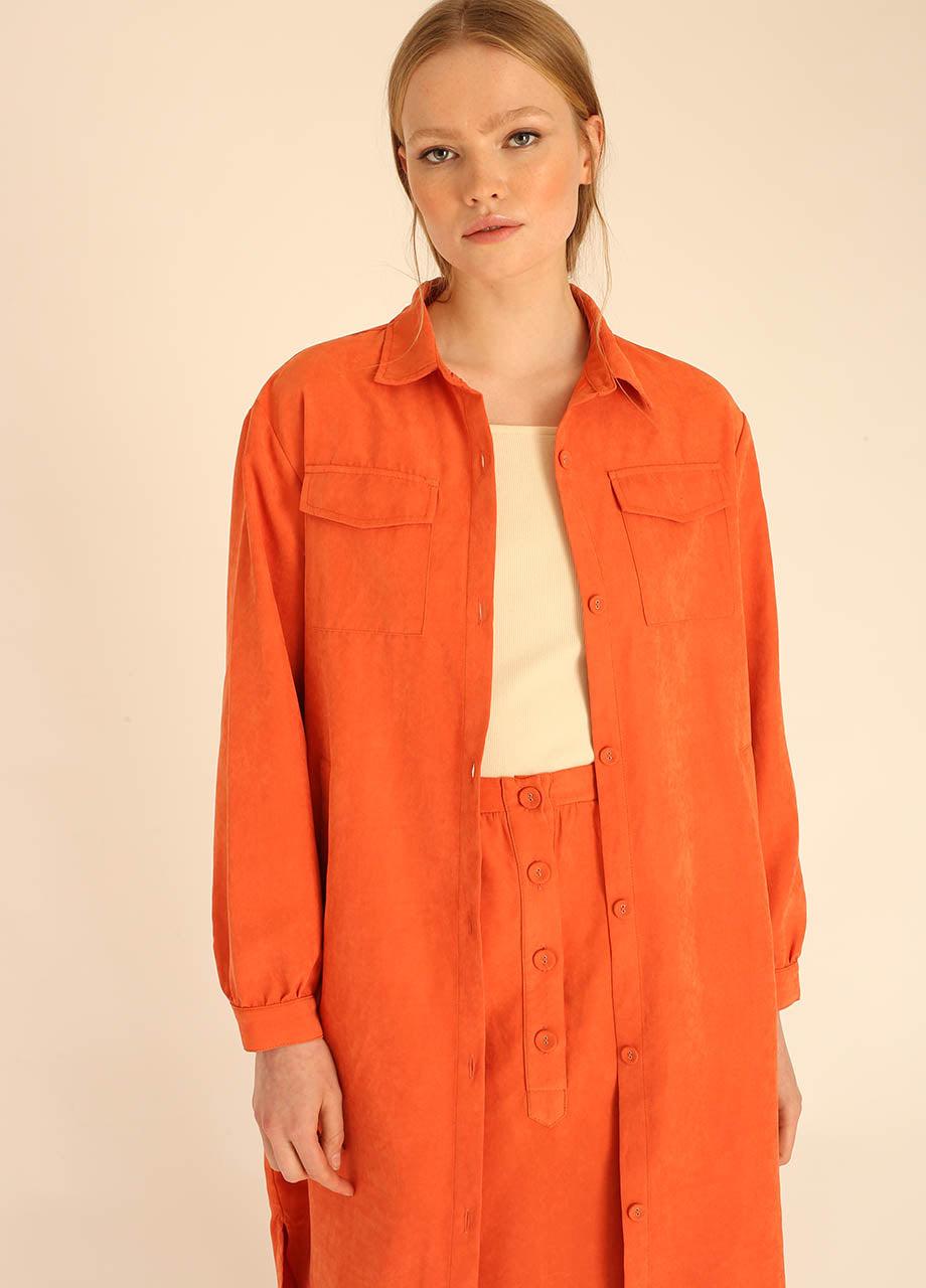 Pepaloves LONG OVERSHIRT PEACH