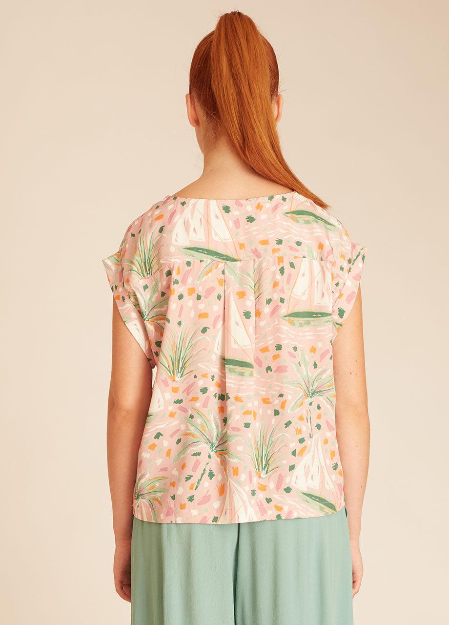 Pepaloves PINK BOATS BLOUSE