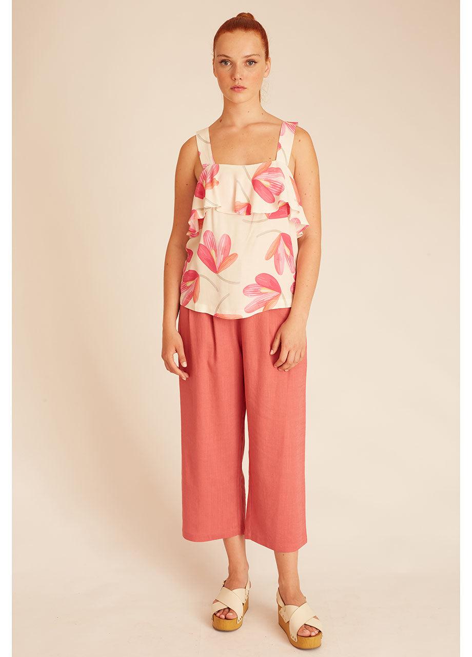 Pepaloves PINK FLOWERS TOP