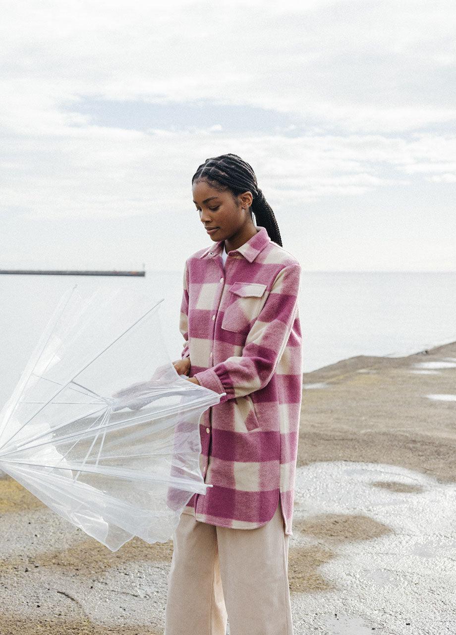 pepaloves SQUARES OVERSHIRT ROSE