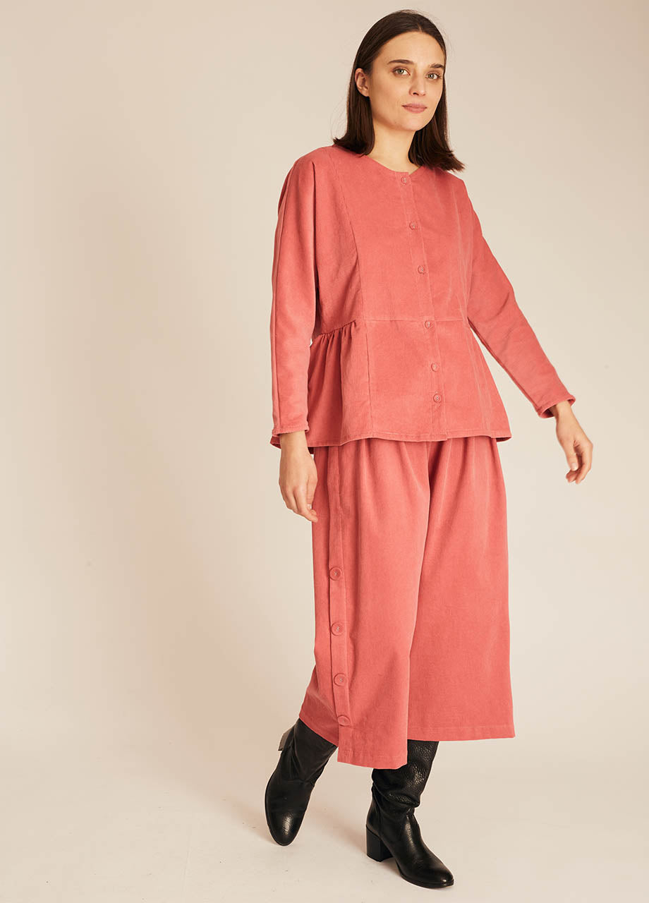 pepaloves THIN CORDUROY SHIRT PINK