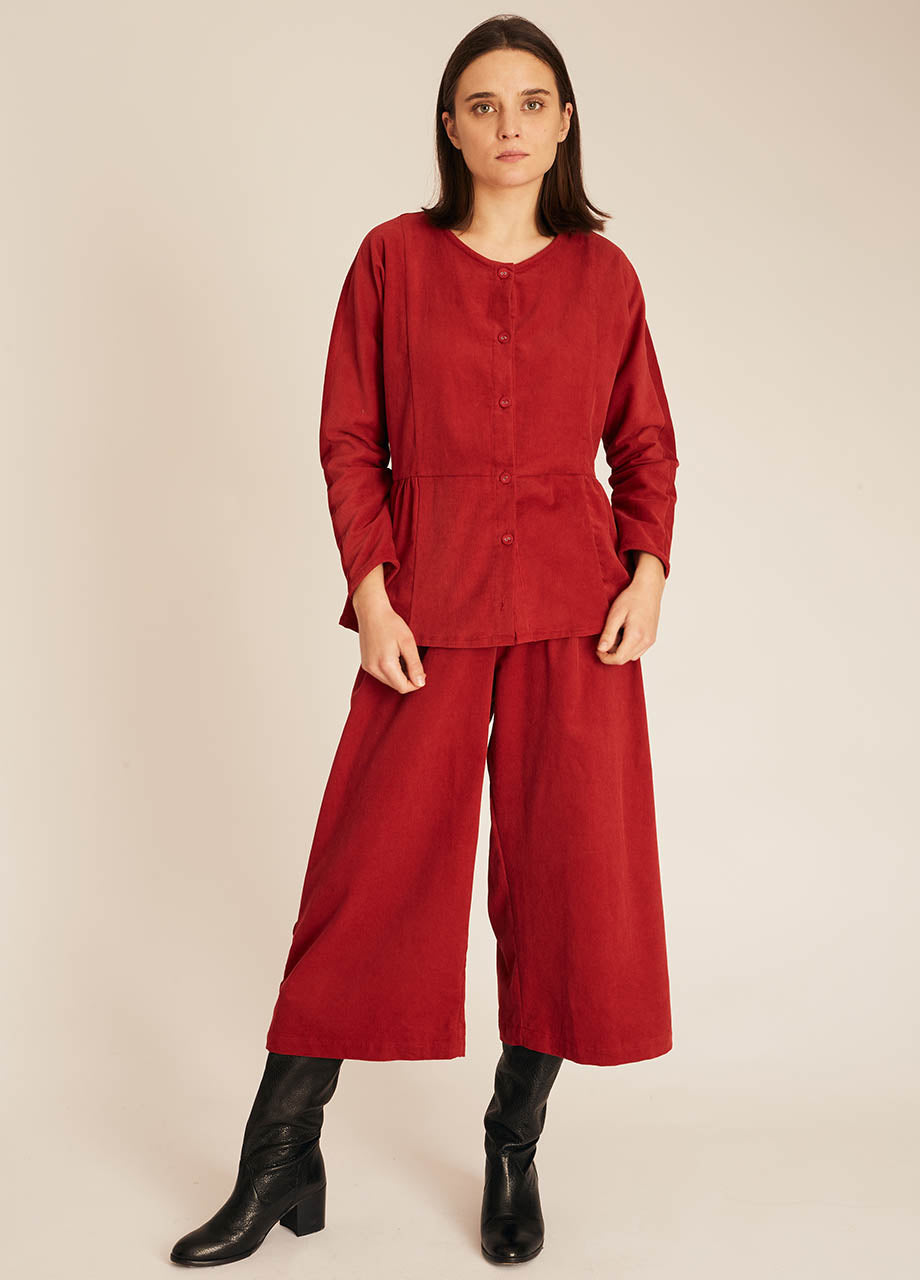 Pepaloves THIN CORDUROY SHIRT RED