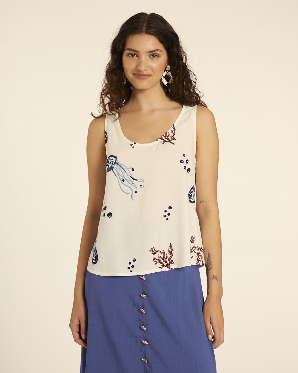 pepaloves TOP BORDADO MEDUSAS