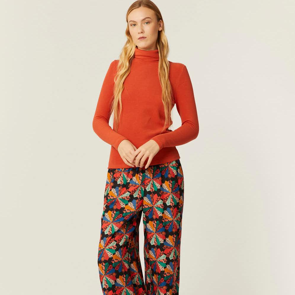 pepaloves TOP CANALE CUELLO ALTO NARANJA