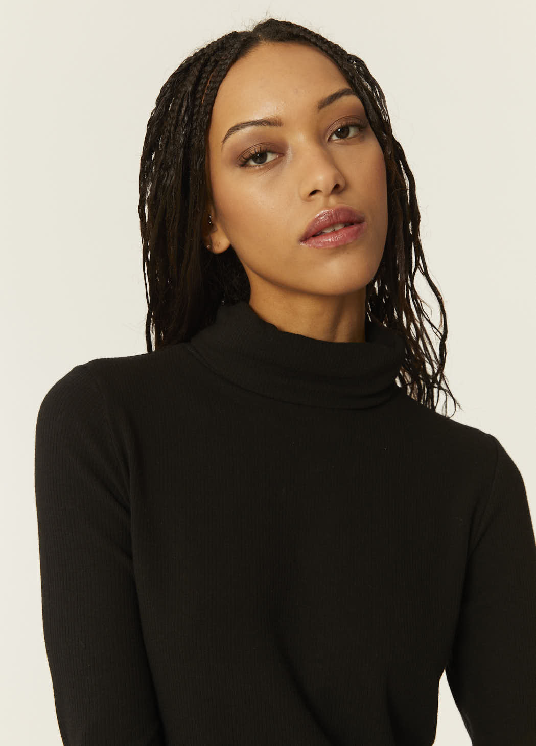 Pepaloves TOP CANALE CUELLO ALTO NEGRO