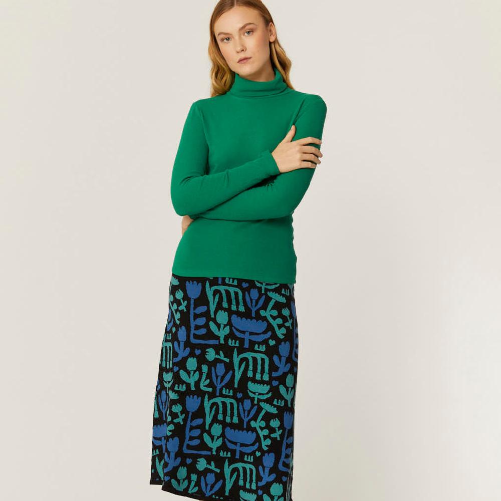 pepaloves TOP CANALE CUELLO ALTO VERDE