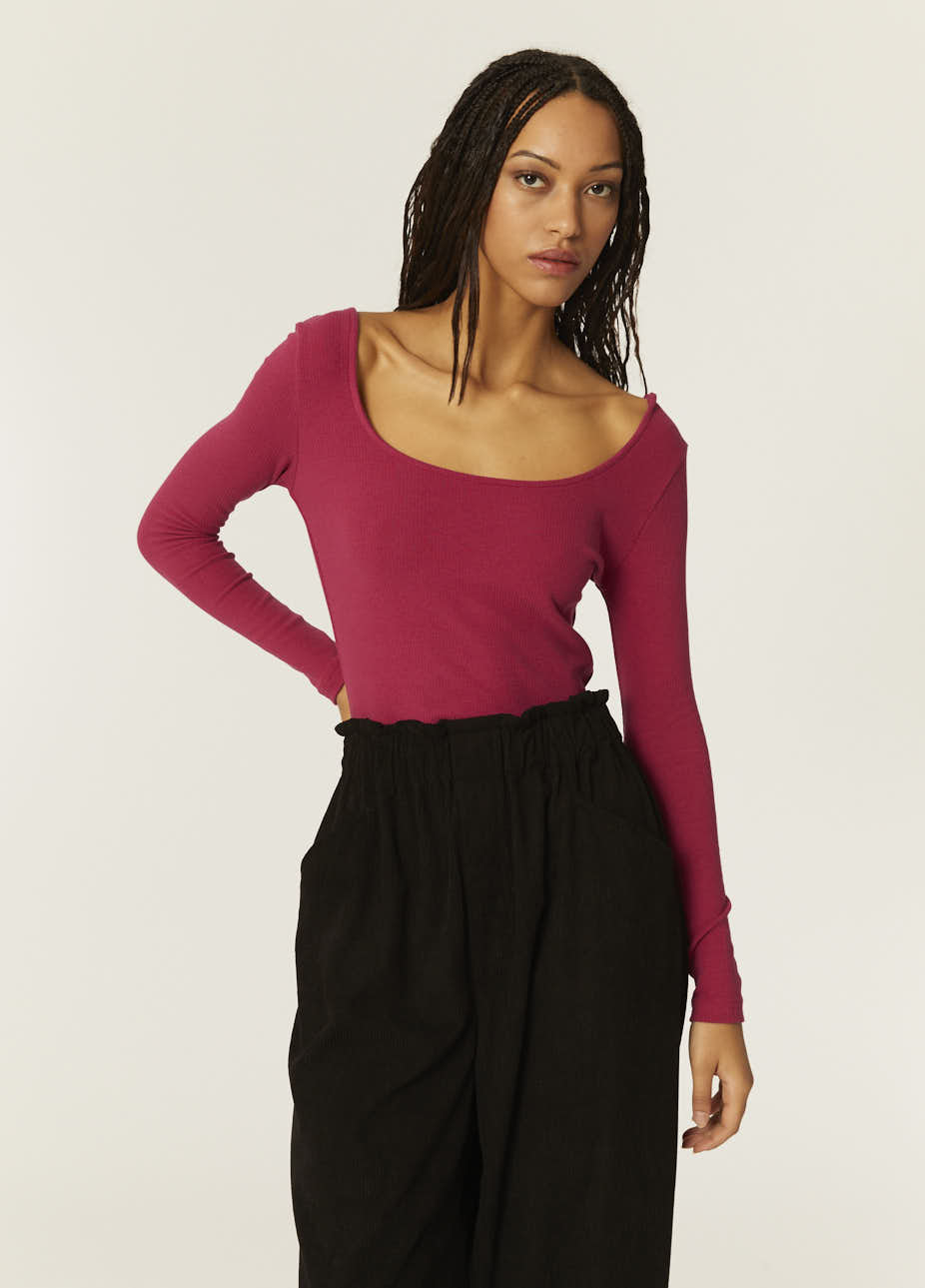 Pepaloves TOP CANALE CUELLO U CEREZA