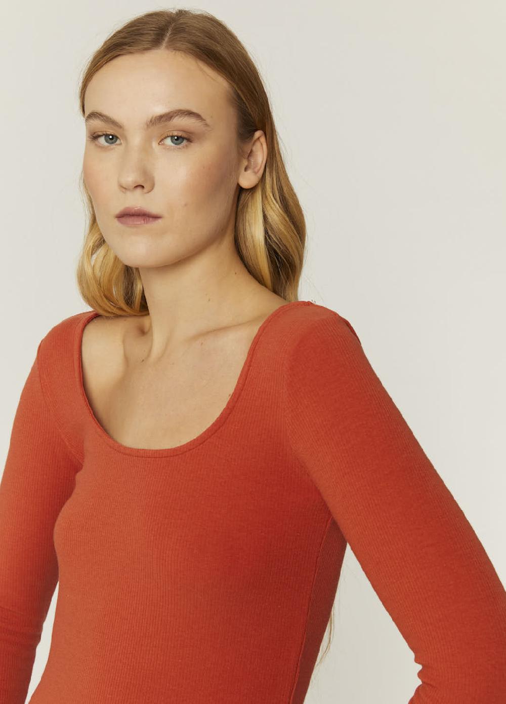 Pepaloves TOP CANALE CUELLO U NARANJA