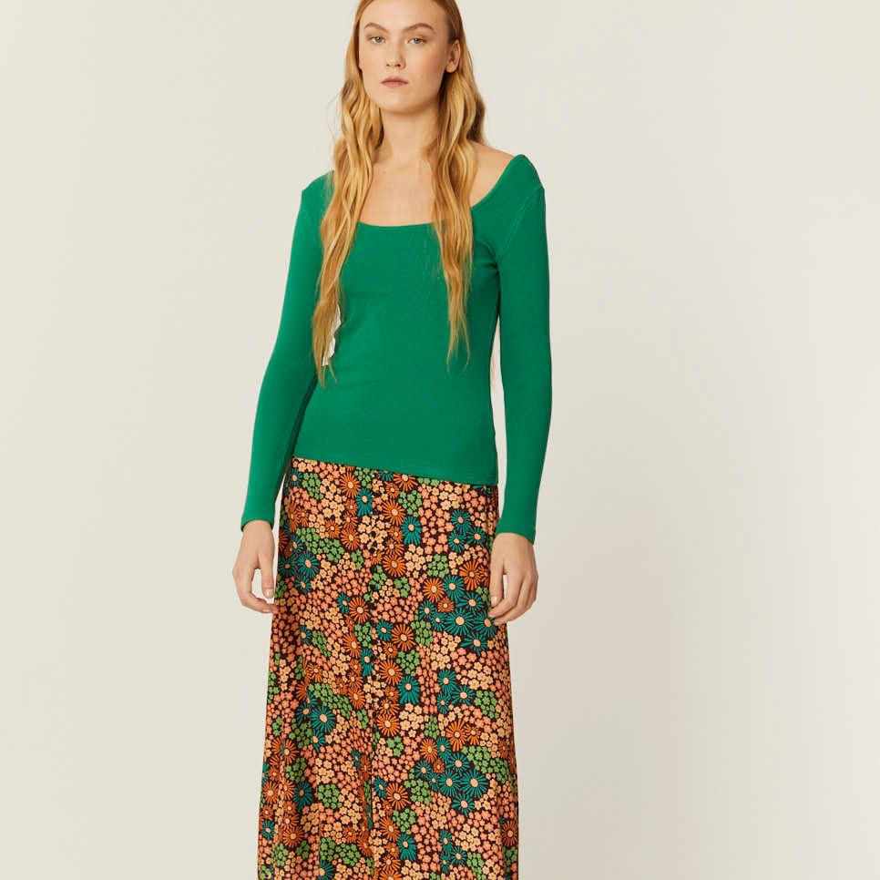 pepaloves TOP CANALE CUELLO U VERDE