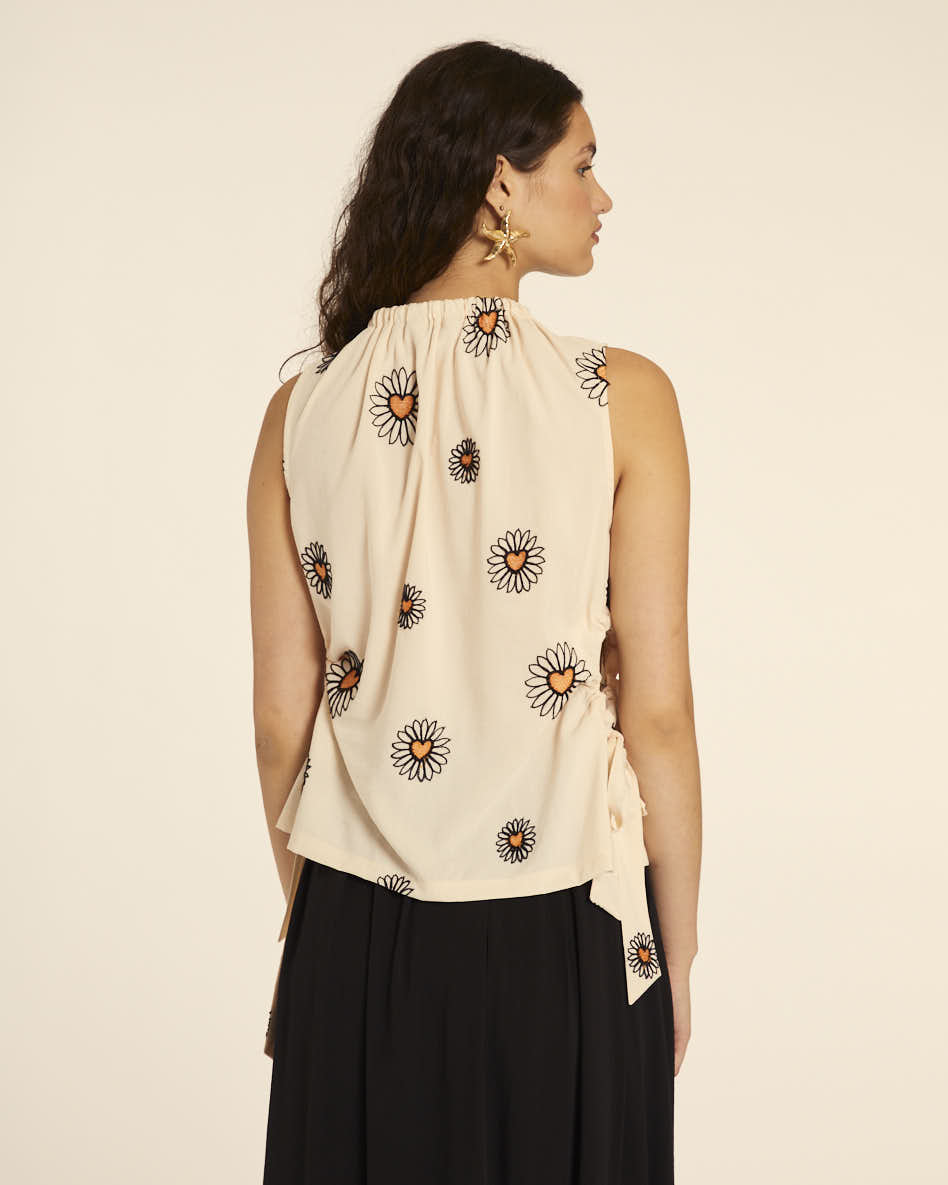 Pepaloves TOP CUT OUT BORDADO MARGARITA