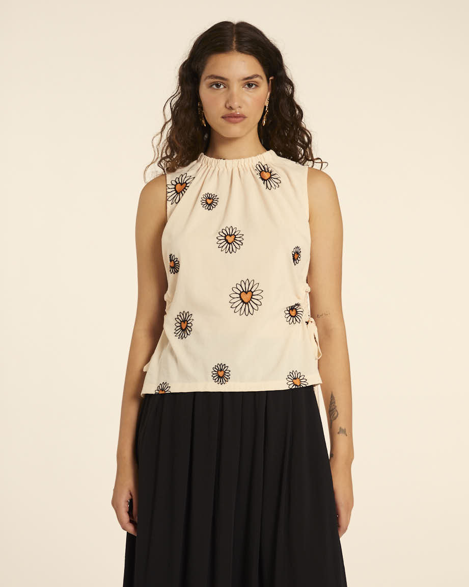 pepaloves TOP CUT OUT BORDADO MARGARITA