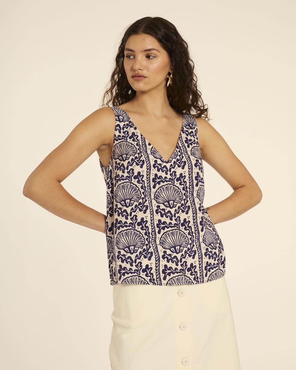 pepaloves TOP DE PICO CONCHAS