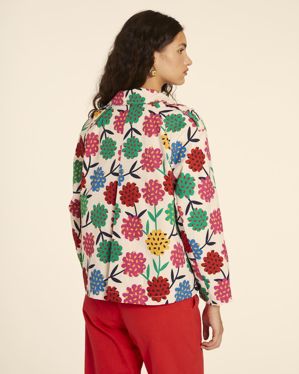 Pepaloves TRENCH CORTO FLORES