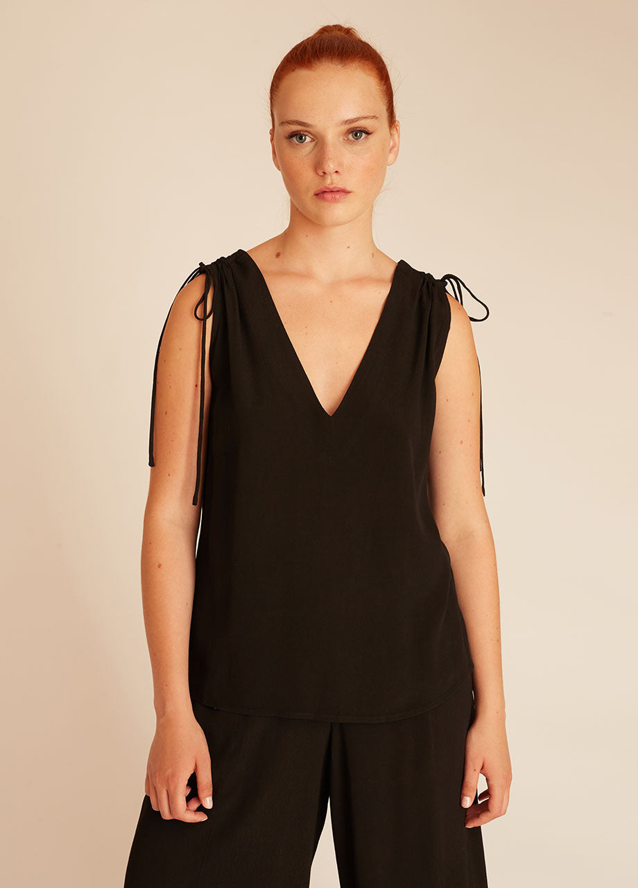 pepaloves VISCOSE TOP BLACK