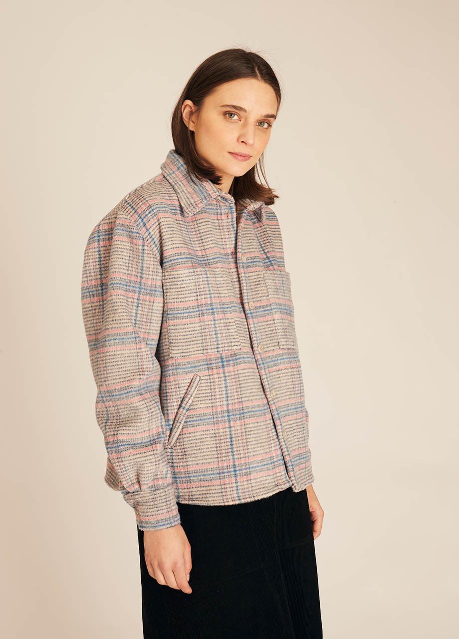 Pepaloves WINTER SQUARES OVERSHIRT BLUE