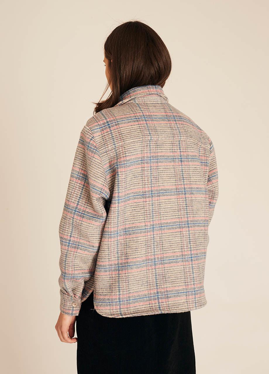 Pepaloves WINTER SQUARES OVERSHIRT BLUE