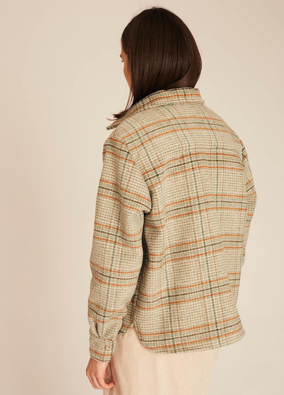 Pepaloves WINTER SQUARES OVERSHIRT GREEN