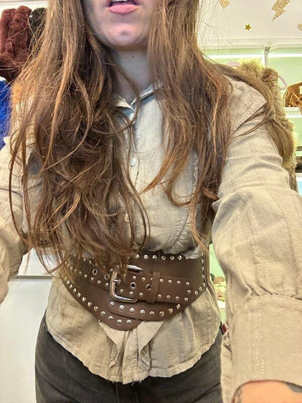 Peperosa Cinturón Tachuelas Elástico