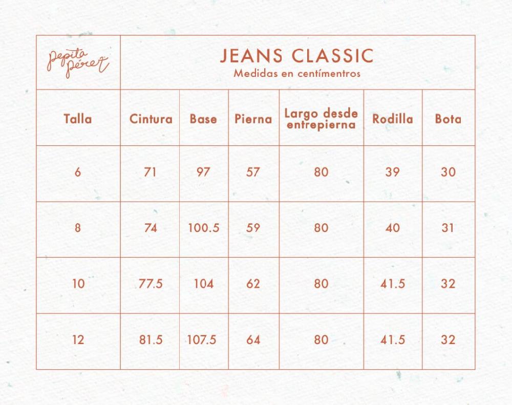 pepita pérez Jean classic Brisa