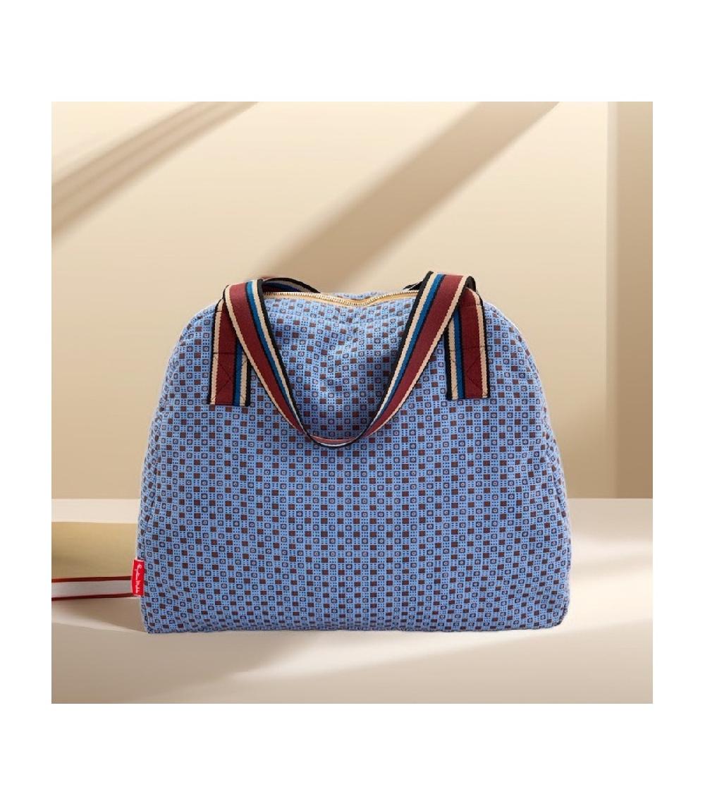 Perpetummobile Bolsa De Viaje De Jacquard Geométrico Azul