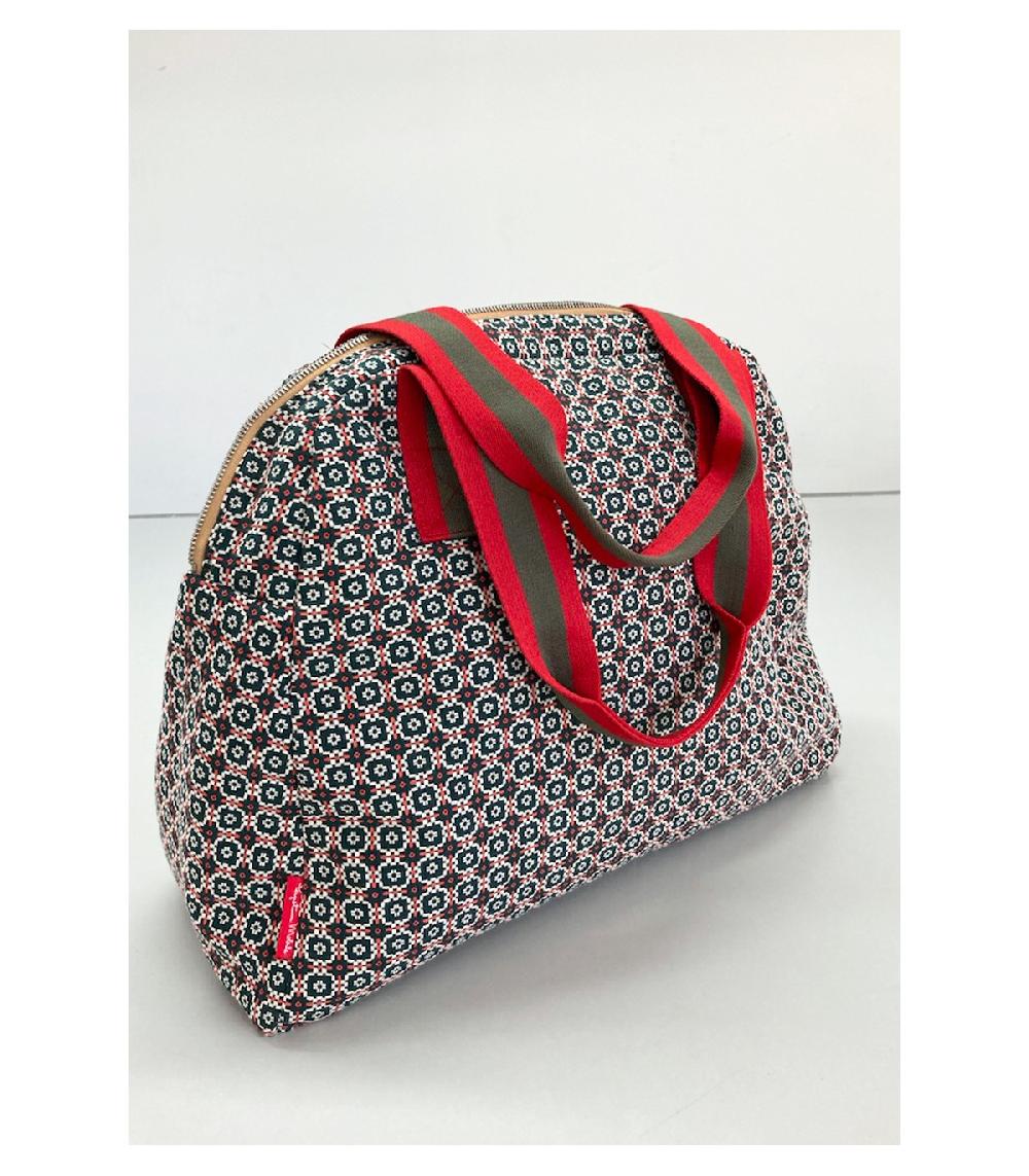 Perpetummobile Bolsa De Viaje De Jacquard Geométrico Verde