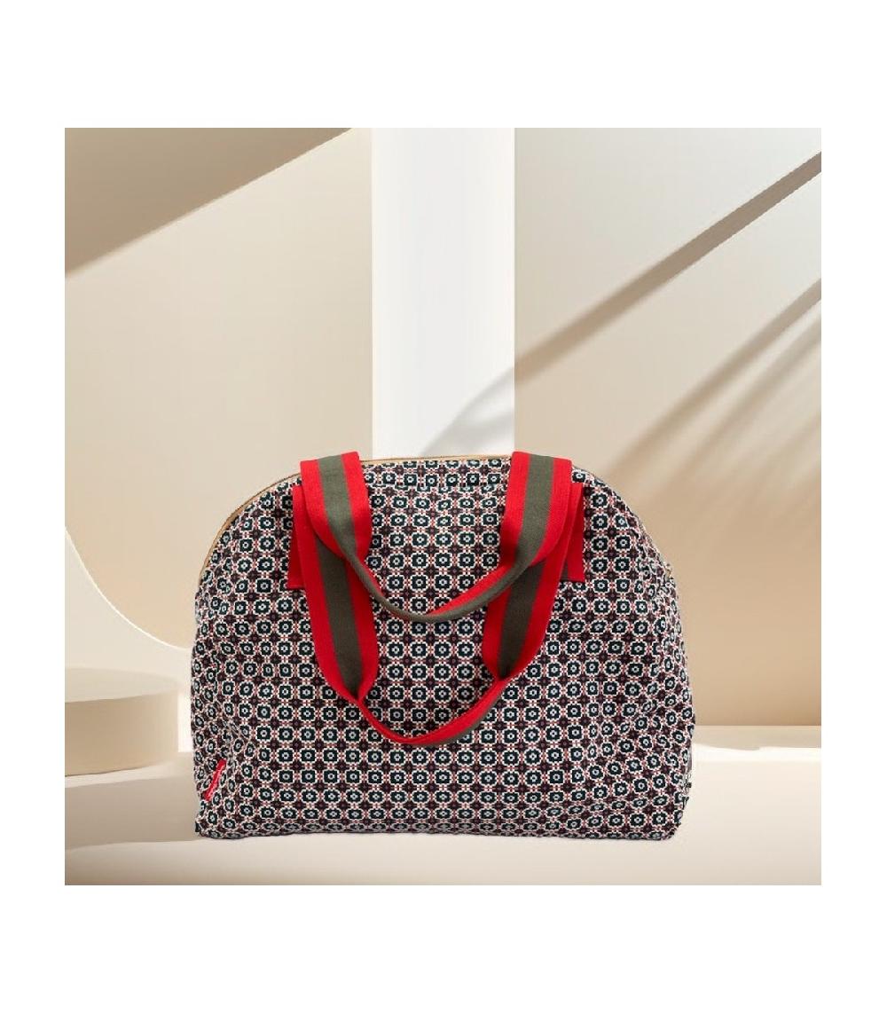 Perpetummobile Bolsa De Viaje De Jacquard Geométrico Verde