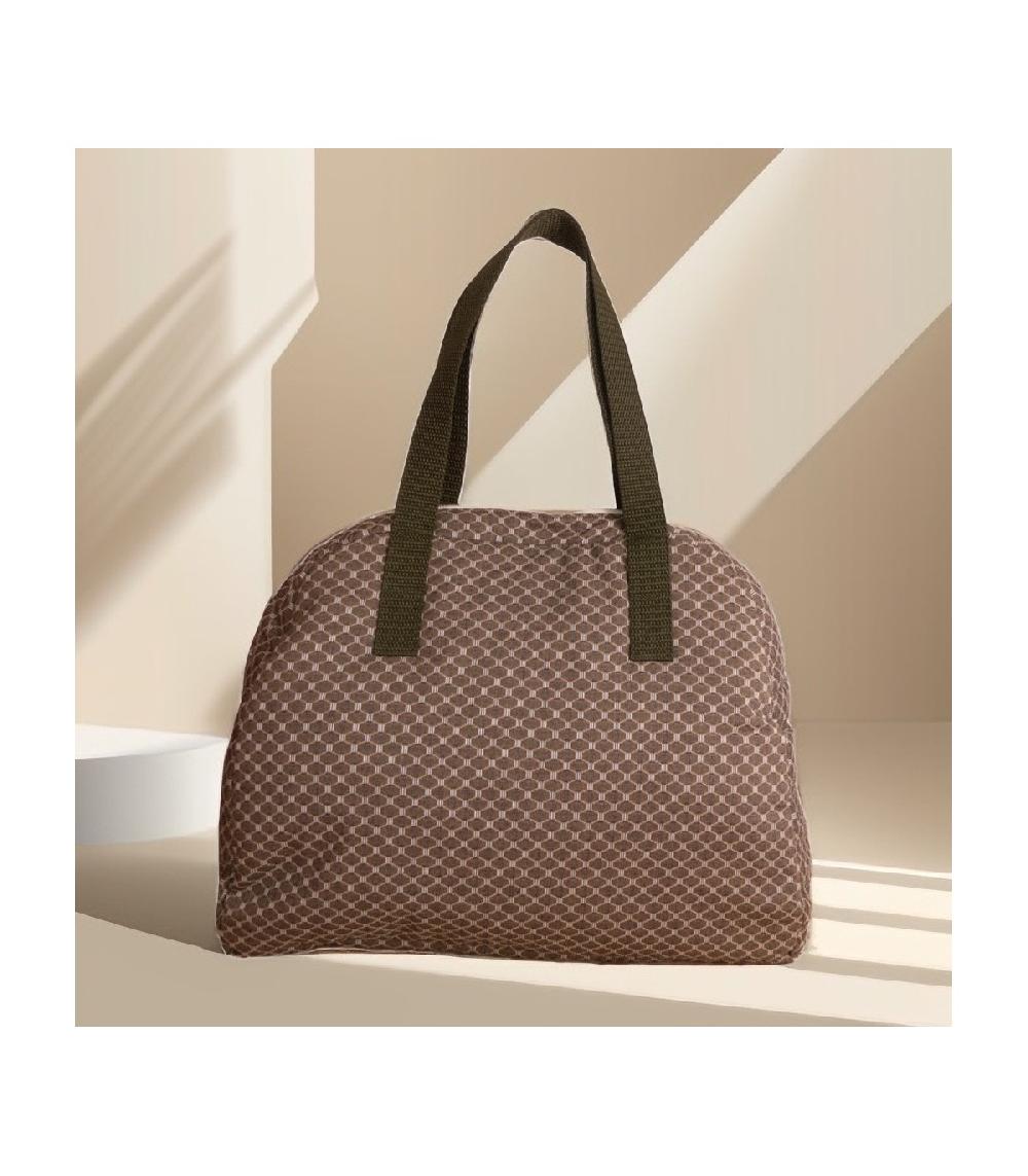 Perpetummobile Bolsa De Viaje De Jacquard Geométrico Verde Sage