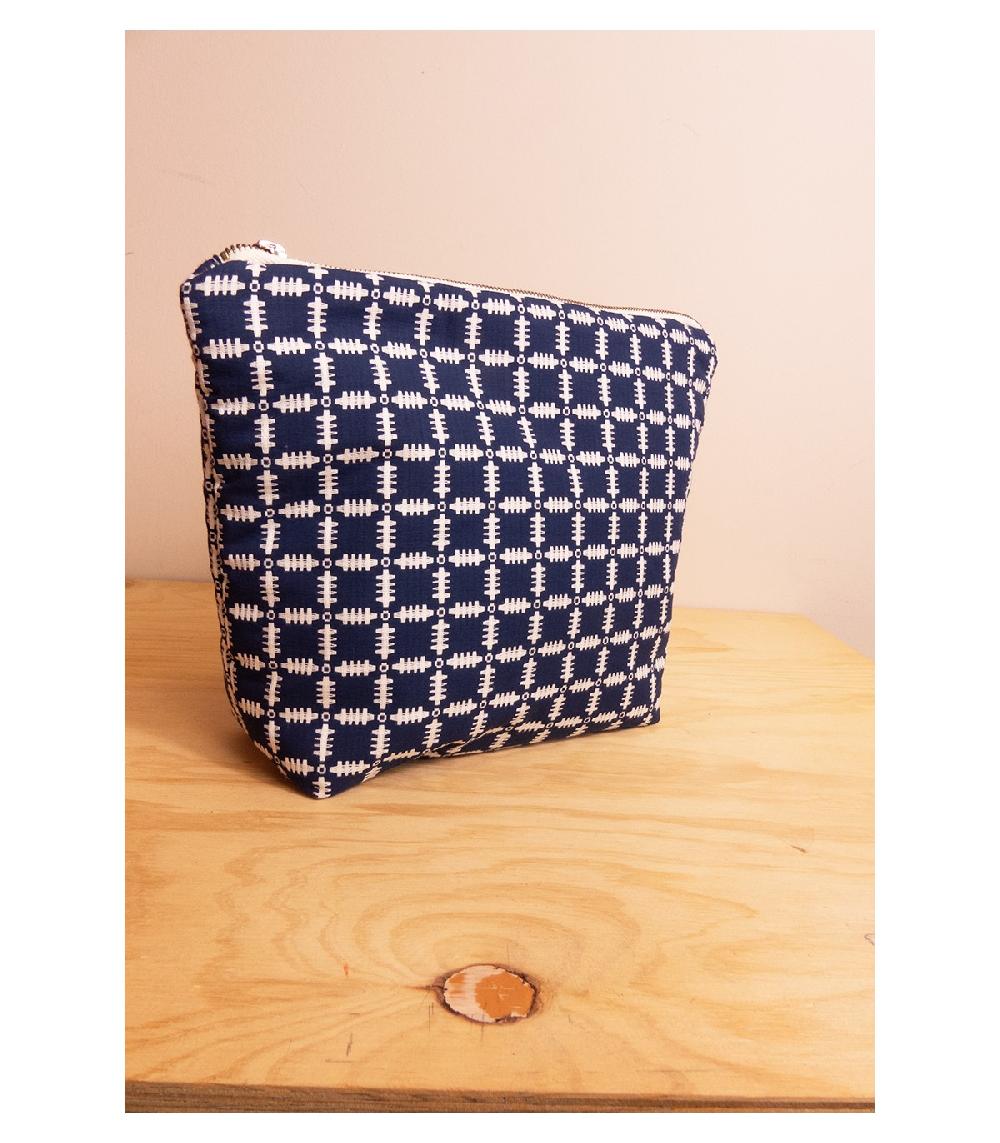 Perpetummobile Bolso De Mano Y Neceser En Jacquard Azul