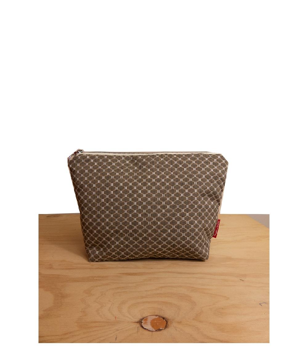 perpetummobile Bolso de mano y neceser en jacquard verde sage