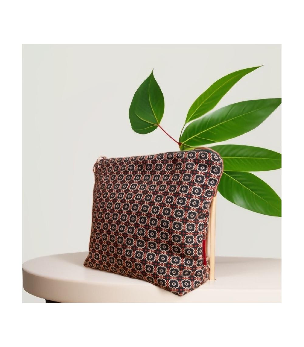 Perpetummobile Bolso De Mano Y Neceser En Jacquard Verde Y Naranja