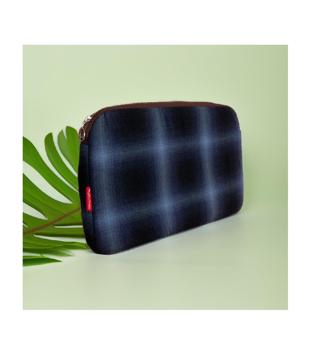 Perpetummobile Cartera Y Funda De Ordenador Cuadros Azul